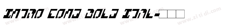 Intro Cond Bold Ital字体转换